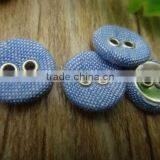 Fashion Garment Accessory 2 Holes Flat Backcovered Buttons