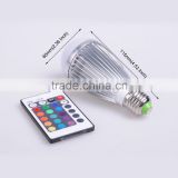 E27 9W RGB Color Changing LED RGB spotLight Bulb Lamp + Remote Control CJ-RGBQPD-014