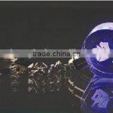 2016 Wholesale 3d Laser Sandblasting Graceful Rose Crystal Keychain