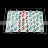 Fashionable Style Costume Jewellery Two Stone Ring Designs thumbnail-3