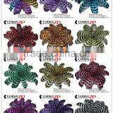 ZPDECOR Factory Wholesale Large Size From 28 to 30inch Striped Ostrich Feathers for Morelos Carnival thumbnail-1