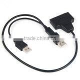 Sidiou Group USB 2.0 to SATA 7+15 Pin Adapter Cable for 2.5" HDD Hard Disk Drive thumbnail-3