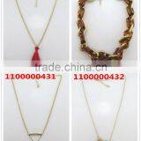 Winter Style Gold Triangle Necklace thumbnail-2