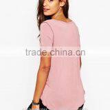Girls New Fashion Design t Shirt Top Fashion Plain t Shirt thumbnail-2