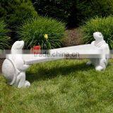 French Style Outdoor Marble Garden Bench