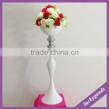 LDJ549 86cm Table Center Flower Stand White Metal Vase Wholesale thumbnail-2