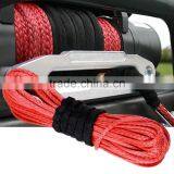 RED 1/4"x50'ATV UTV Winch Line Synthetic Winch Rope Cable With Thimble Universal XINSAILFISH thumbnail-6
