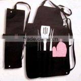 4PCS BBQ Tool Set/BBQ Grill Garden Cooking Apron thumbnail-5