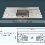 JZ-335 Export Iraq1.2m Wash Basin Stainless Steel Kitchen Sink thumbnail-2