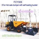 Hot CE Hydraulic Self Loading 3ton FCY30S Dumper Price thumbnail-1