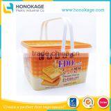 3L EDO Custom IML Plastic Cracker Containers With Two Handles,Maker of Plastic PP Biscuit Box thumbnail-1