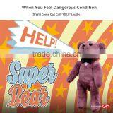 2017 New Hot Keychain Personal Alarm With Mosquito Repellent, Cute Super Bear Girls' Self-Protection High Decibel Security Alarm thumbnail-2