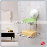 New Stainless Steel Bathroom Toilet Shower Sucker Suction Sink Tray Dish Hanging Soap Holder thumbnail-1