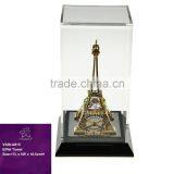 Luxury Gold Plated Crystal Eiffel Tower Stand for Office Decoration With Crystals From Swarovski thumbnail-1