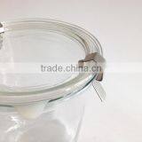 250ml Capactiy Tapered Locked Glass Stash Jar Cans With Glass Lid thumbnail-2