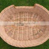 Natural Oval Wicker Dog Bed Basket thumbnail-3