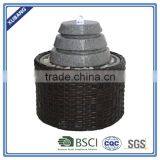 Abstract Home Decor Waterfall Fountain Rattan Round Fountain thumbnail-1