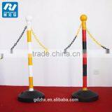 Plastic Rope Stanchion With Plastic Pole and Rubber Base thumbnail-1