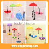 Umbrella Wall Mount Hook Key Holder Storage Stand Hanging Hooks For Bathroom Wall Shelf thumbnail-2