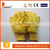 DDSAFETY 2017 Heavy Weight Chore Gloves Yellow Chore Canvas Glove