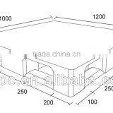 HDPE 6 Runner Welding Heavy Duty Rack Plastic Pallet thumbnail-3