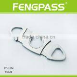 CC-1004 9.3cm 2CR13 Stainless Steel Oval-Shaped Full Metal Cigar Cutter thumbnail-1