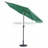 Patio Outdoor Metal 10ft Push Button Tilt Green Market Umbrella thumbnail-2