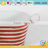 Iron Garden Powder Coating Keg Ice Bucket Metal Party Tubs for Drinks thumbnail-5