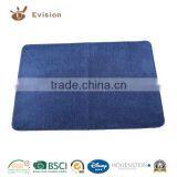 Microfiber Coral Fleece Bathmat in Dark Blue,living Room Mats,soft Feeling thumbnail-1