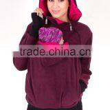 3 in 1 Multifunctional Baby and Mother Carriers Maternity Kangaroo Fleece Jacket Winter Hoodie Coat thumbnail-2