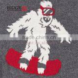 Snowboarding Yeti Design Knit Sweater And For Children thumbnail-2