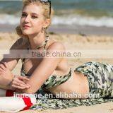 2015 Summer Style Girl Swimwear, Camouflage Colors Bikini Set Three Piece Swimwear thumbnail-3