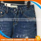 Women China Wholesale Fashion Ripped Rolling up Jeans thumbnail-4