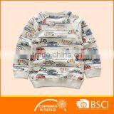 New Design Cartoon Bus Printed Cotton Soft Baby Sweatshirt thumbnail-2