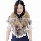 CX-B-60B Black Raccoon Fur Modern Women Fur Shawl thumbnail-4