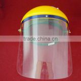 face mask with plastic shield