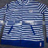 High Quality Full Stripe Printing Zipper Polar Fleece Jacket Wholesale thumbnail-1