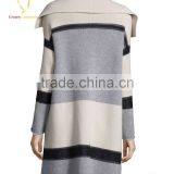 Wing Collar Women Winter Cashmere Long Coat thumbnail-2