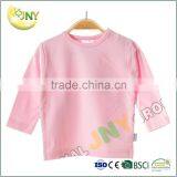 2017 Fashion Soft Plain 100% Cotton Cute Baby Shirt Wholesale Factory Price thumbnail-2