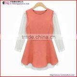 ET13007 Women's Long Sleeves Casual Chiffon T-shirts thumbnail-1