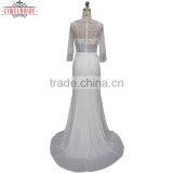 Custom Sheath Beading Appliques Wedding Dress thumbnail-3