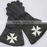 Masonic Craft Regalia White Leather Square & Compass Emblem Glove thumbnail-2