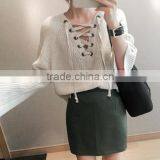 4612 Runwaylover Design New Design V-neck Tie Green Sweater thumbnail-1