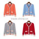 Children School Uniform Sweaters Cardigan With Chest Logos Customized thumbnail-6