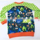 Wholesale Bonds Baby Clothes Boys Green Star Cartoon Print T-shirt thumbnail-1