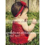 Red Baby Chiffon Ruffles Bloomer Panties T22 thumbnail-1
