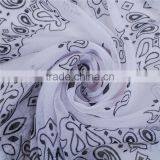 Voile Scarves & Wraps Square Black White Scarf Wholesale thumbnail-2