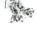 Custom Fashionable Lady Skull Pattern Beach Chiffon Scarves thumbnail-2