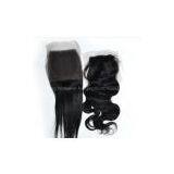 Top Lace Closure Human Hair Extensions , Indian Hair Italy European Hair Extensions thumbnail-1