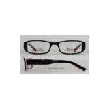 Handmade Acetate Kids Eyeglass Frames , Coffee And Black Vintage Optical Frames